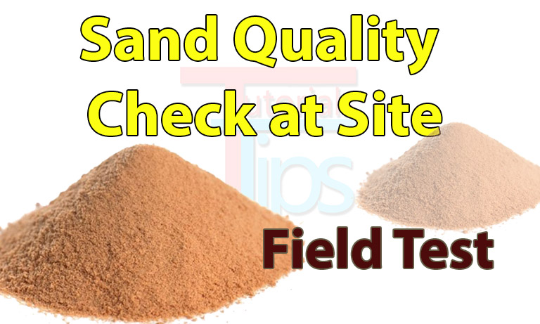 sand quality test tutorials tips