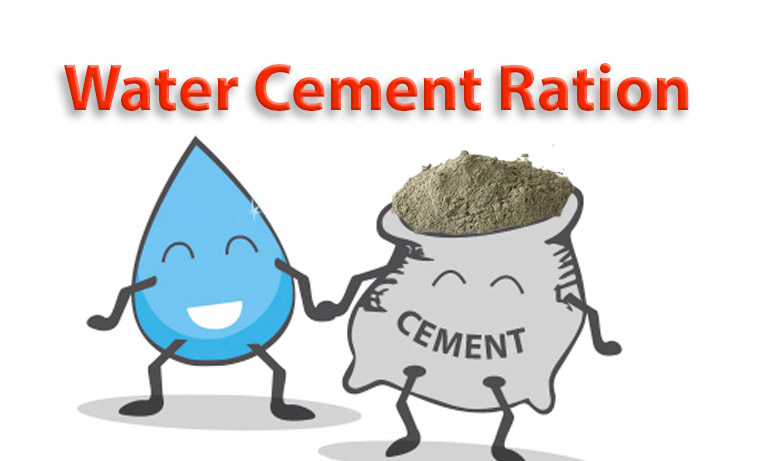 water cement ratio
