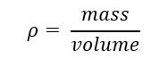 mass / volume