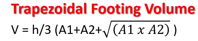 Trapezoidal Footing Formula